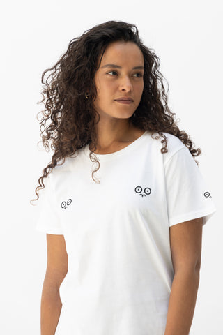 White Organic Small Logo T-Shirt