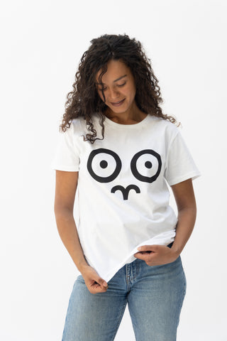White Organic Logo T-Shirt