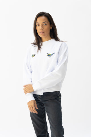 White Organic Tits Sweatshirt