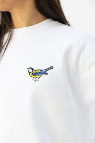 White Organic Tits Sweatshirt