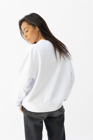 White Organic Tits Sweatshirt