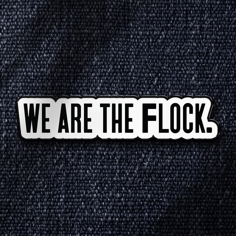 Flock Pin Badge – Birds and Boobs